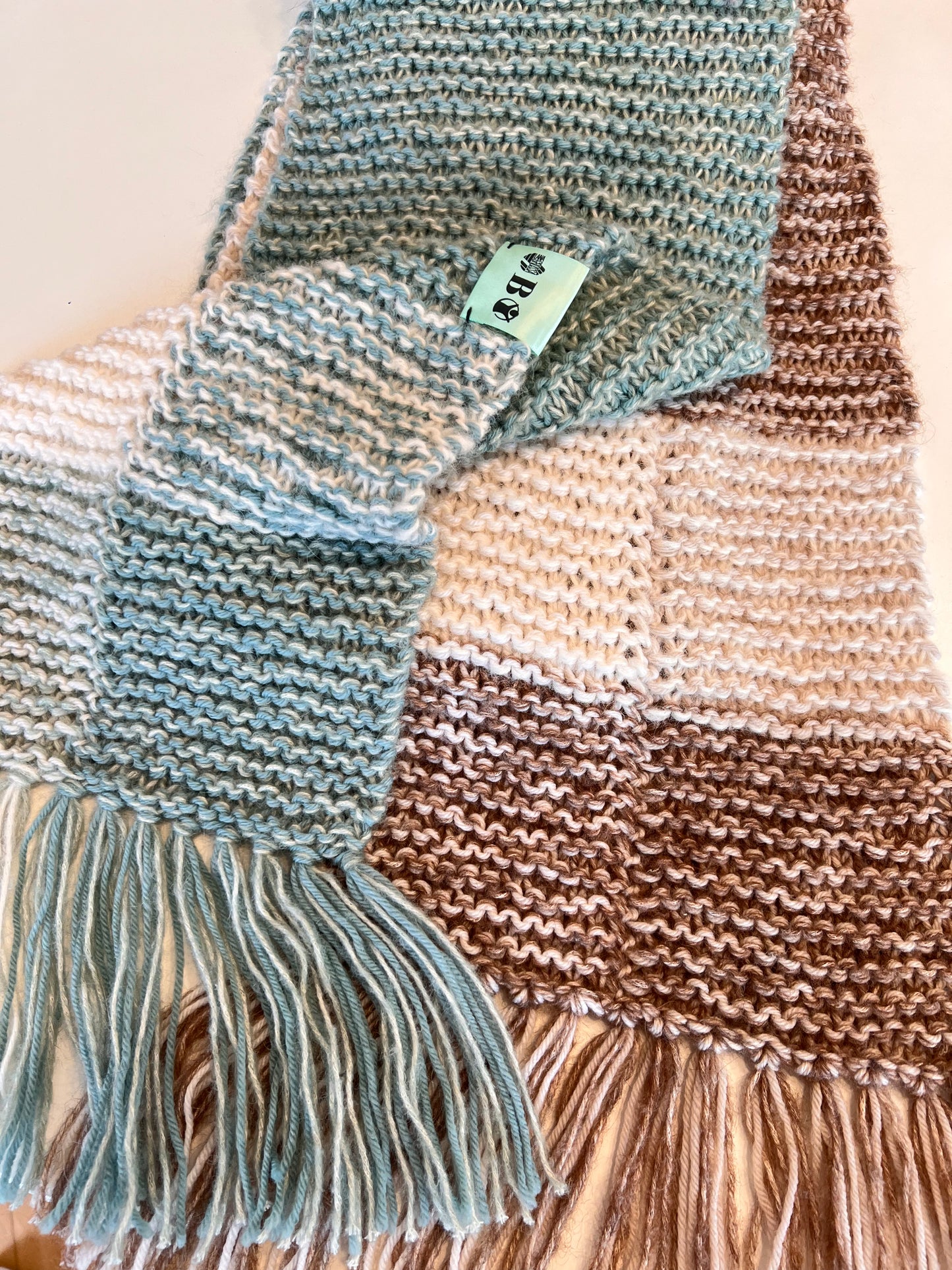 Finished "A Scarf for Life" from Brigitte, 2022