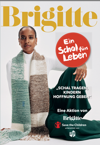 Fertig gestrickter  "Ein Schal fürs Leben" von Brigitte , 2022