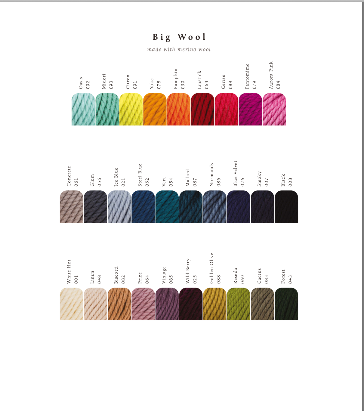 BIG WOOL by ROWAN, 100g ball