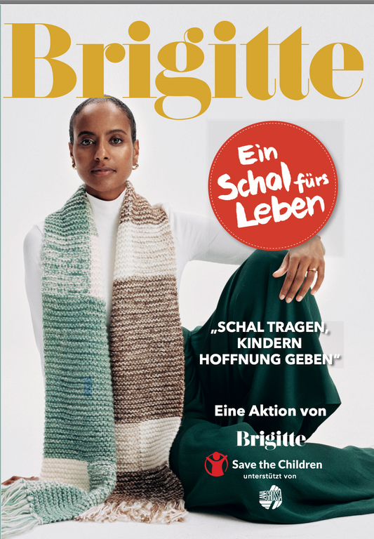 Finished "A Scarf for Life" from Brigitte, 2022