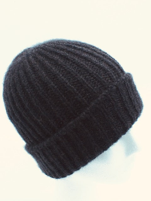 Cashmere Light Ribbed Beanie