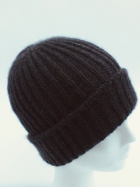 Cashmere Light Ribbed Beanie